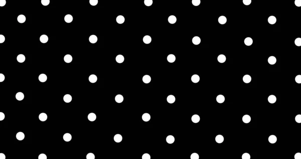 Big White Polka Dots Black Seamless Background Seamless Pattern Large — Stock Photo, Image