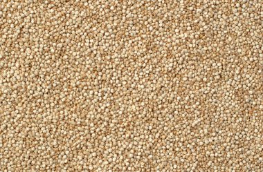 Kumaş veya malzeme arkaplanı için kinoa tahılı veya tohum