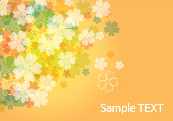 Beauty flower background - orange Royalty Free Stock Illustrations