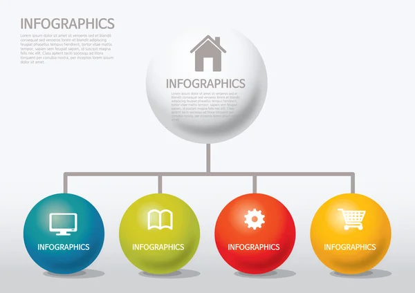 Info-graphic - sphere style - chart Vector Graphics