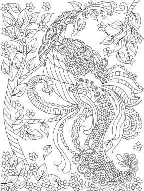 kuş boyama sayfası