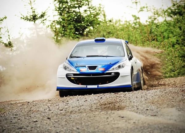 Rally car in action — Stock Photo, Image