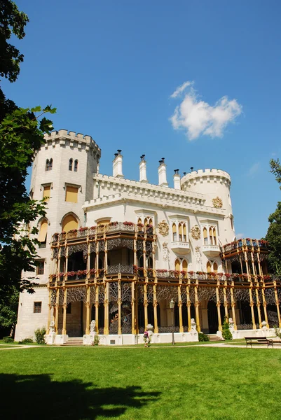 Le château de Hluboka nad Vltavou Images De Stock Libres De Droits