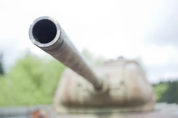 A arma com torre de tanque T34 — Fotografia de Stock