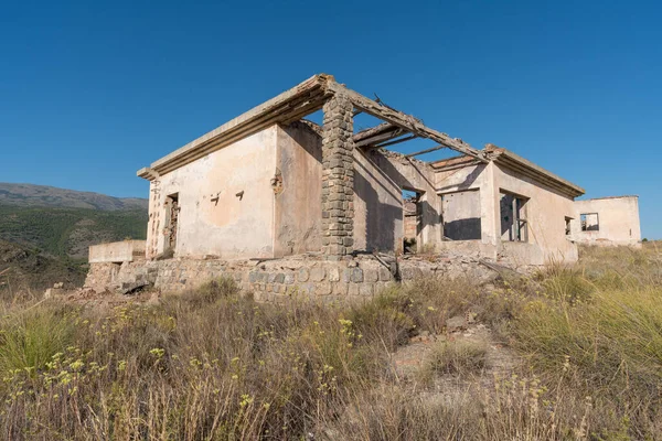 Antiguo Complejo Minero Sur España Construcción Está Hecha Piedra Ladrillo — Foto de Stock