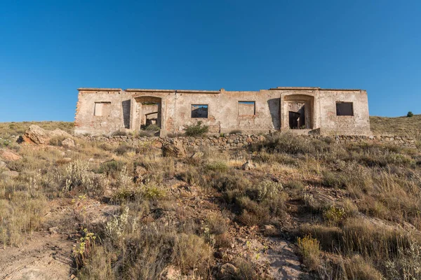 Antiguo Complejo Minero Sur España Construcción Está Hecha Piedra Ladrillo —  Fotos de Stock