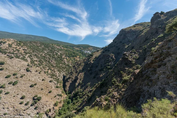 Zona Montañosa Sur Sierra Nevada Una Zona Empinada Hay Árboles — Foto de Stock