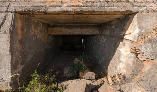 Wnętrze Niewielkiego Tunelu Budowy Kompleksie Górniczym Konstrukcja Wykonana Betonu Cegieł — Zdjęcie stockowe