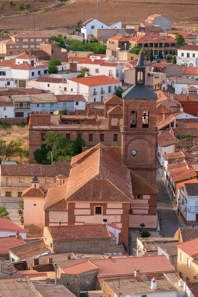 Iglesia Del Pueblo Calahorra Sur España Iglesia Está Construida Ladrillo — Foto de Stock