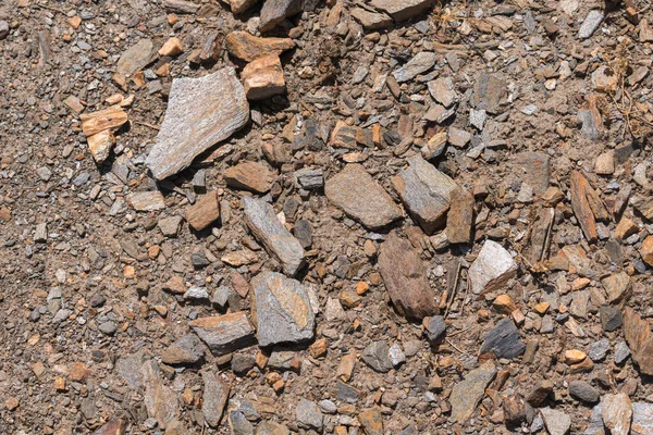 Pozemní Pozadí Malými Kameny Kameny Jsou Šedé Hnědé — Stock fotografie