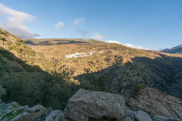 Güney Spanya Dağlık Bir Bölge Var Dağlık Bölgede Bir Köy — Stok fotoğraf