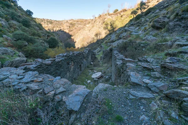 Molino Harina Ruinas Sur España Construcción Está Hecha Piedra Hay —  Fotos de Stock