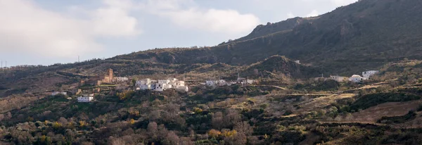 Small Town Side Mountain Southern Spain Its Houses Have White — Φωτογραφία Αρχείου