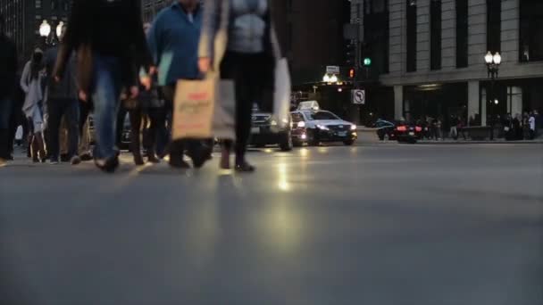 Ver de la Chicago noche de verano — Vídeos de Stock