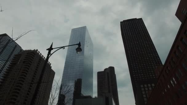 Bellissimi posti a Chicago, edifici alti e centri commerciali nel centro della città — Video Stock