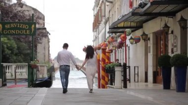 romantik yürüyüş Venedik