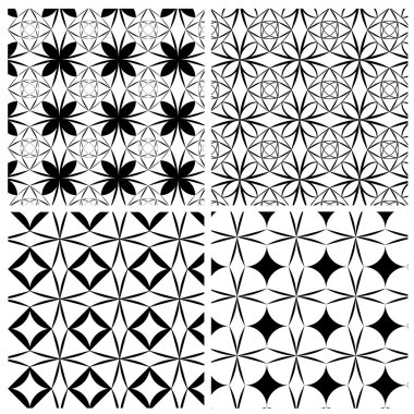 Dört ızgara desen kümesi