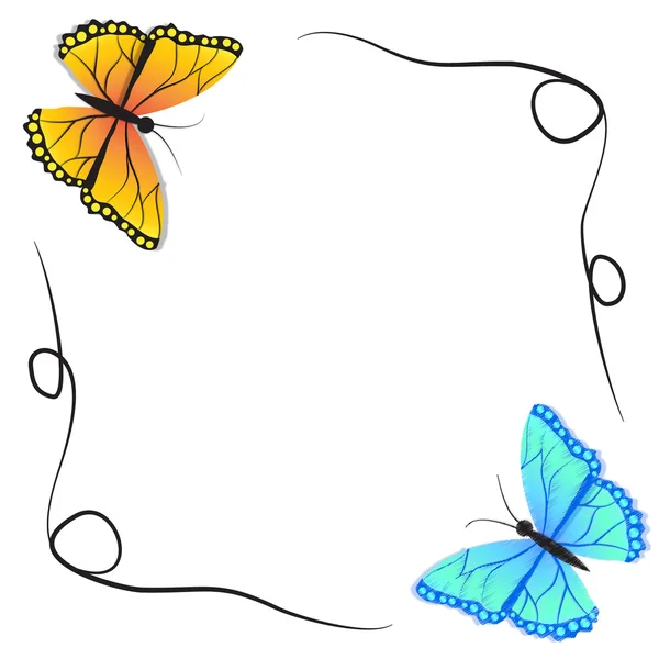Mariposa de primavera para papel — Archivo Imágenes Vectoriales