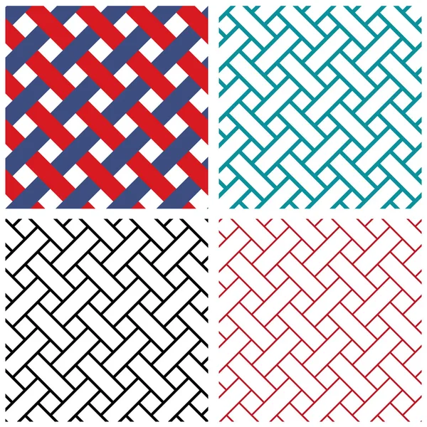 Tradition india weave line vector pattern — Stock Vector