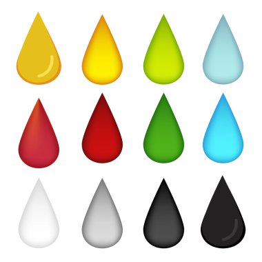 Su damlası birçok renk, yağ, kan, su, süt ve zehir