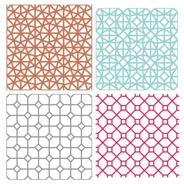 Geometrik tarzı modern örgü seamless modeli