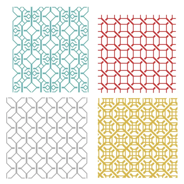 Геометрическая бесшовная ткацкая линия — стоковый вектор