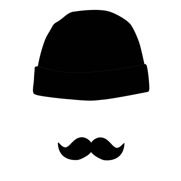 Hatt och mustasch — Stockfoto