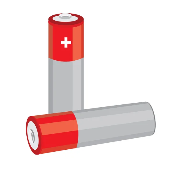 Растер из красных батарей — стоковое фото