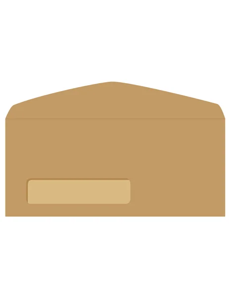 Brown opened envelope — Stock Photo, Image