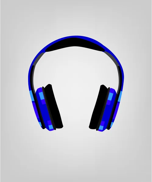 Headphones audio  raster — Stock Photo, Image