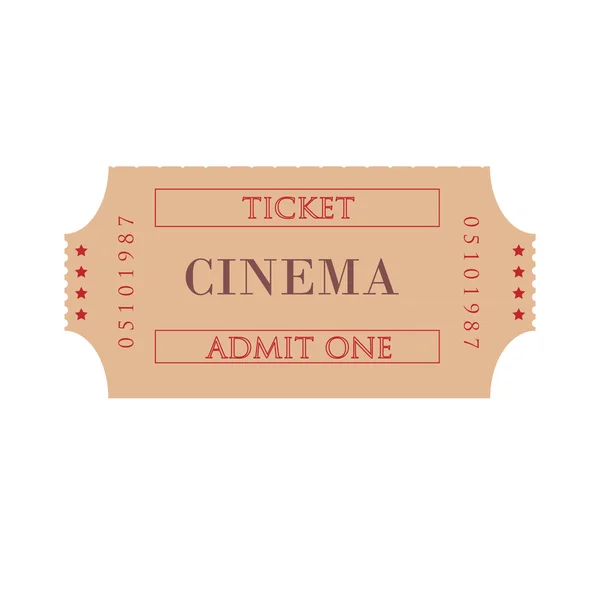 Cinema ticket raster — Stock Photo, Image