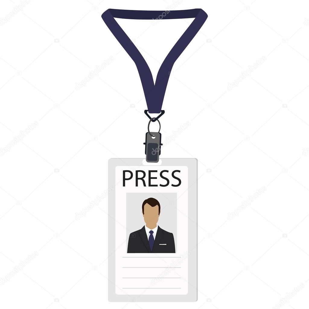 Badge for press