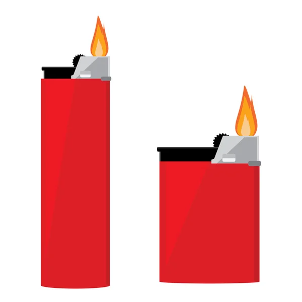 Красная зажигалка — стоковый вектор