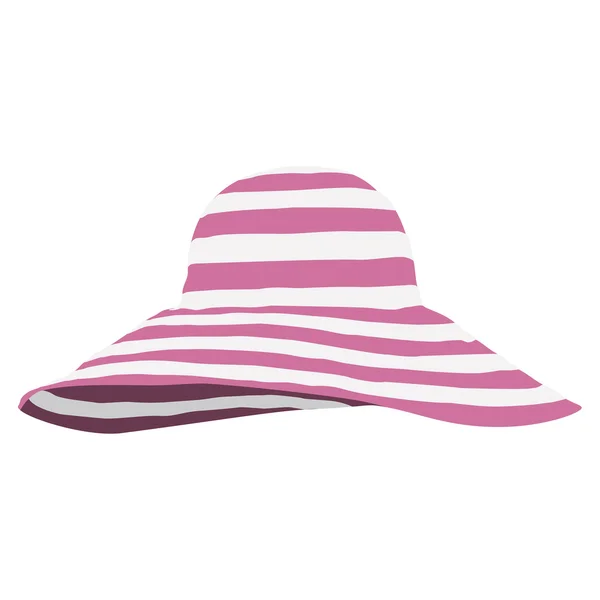 Cappello da spiaggia estivo — Vettoriale Stock