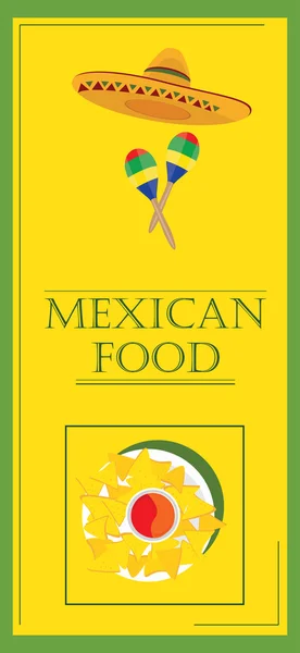 Restaurant gastronomique mexicain — Image vectorielle
