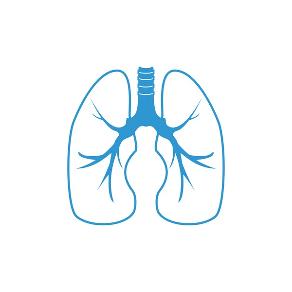Vettore dei polmoni umani — Vettoriale Stock