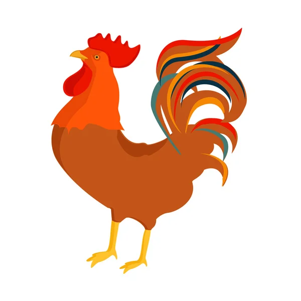 Cock, rooster vector. — Stock Vector