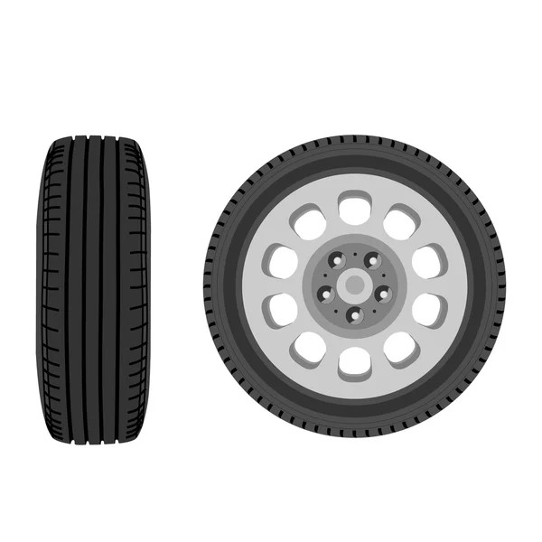 Vecteur de roue de voiture — Image vectorielle