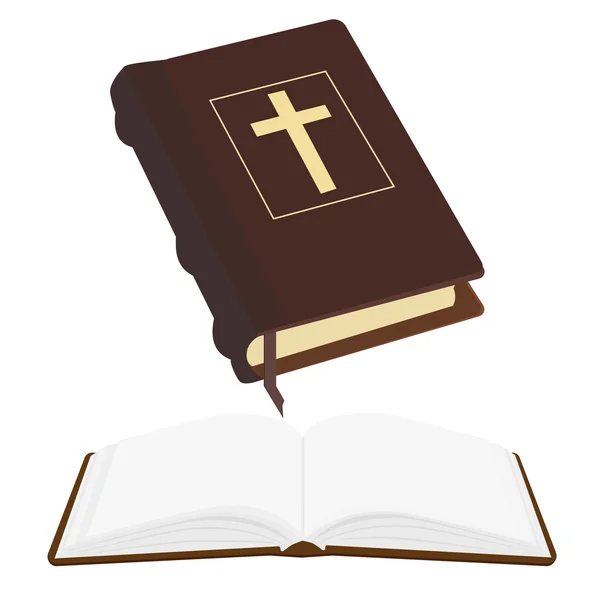 Opened and closed bible — Stock Photo, Image