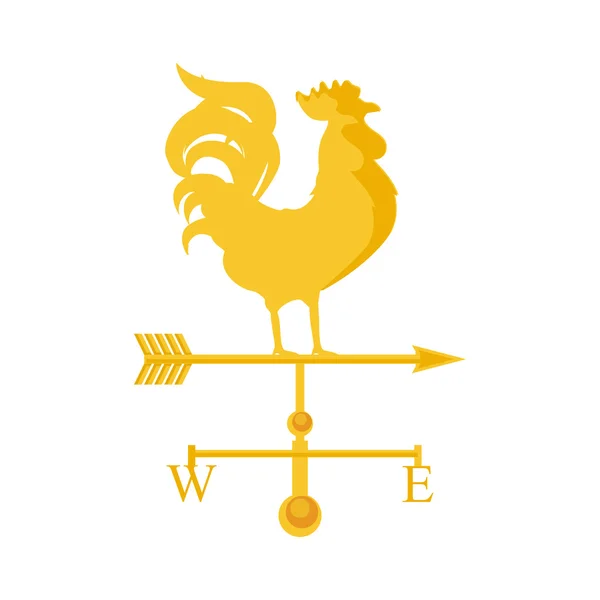 Rooster weather vane — Stock Vector