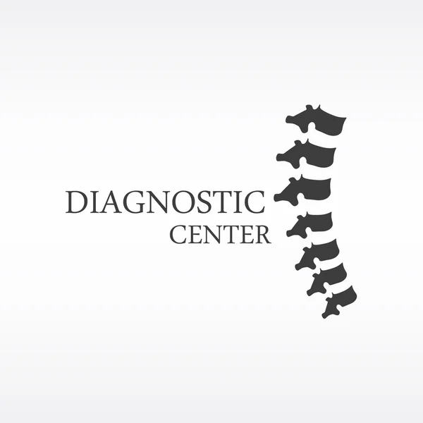Ryggraden diagnostiskt centrum — Stock vektor