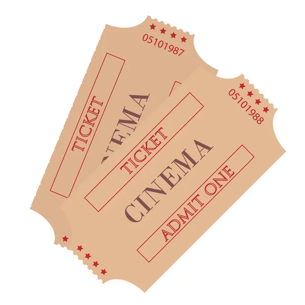 Vector entradas de cine — Vector de stock