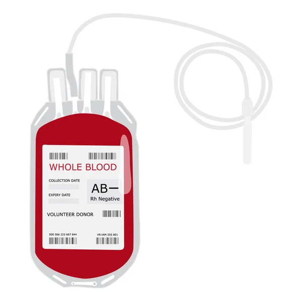 Vecteur de sac de sang — Image vectorielle