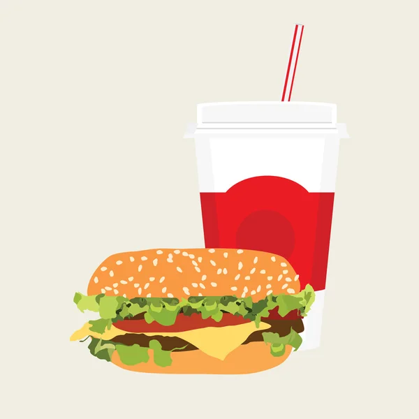 Fast food simgesi — Stok Vektör