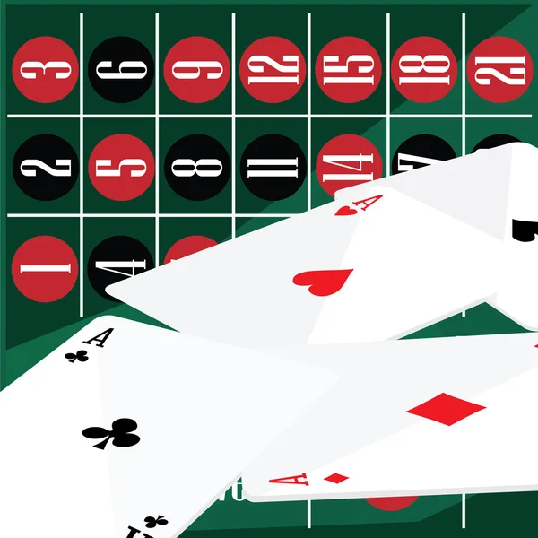 Casino achtergrond vector — Stockvector