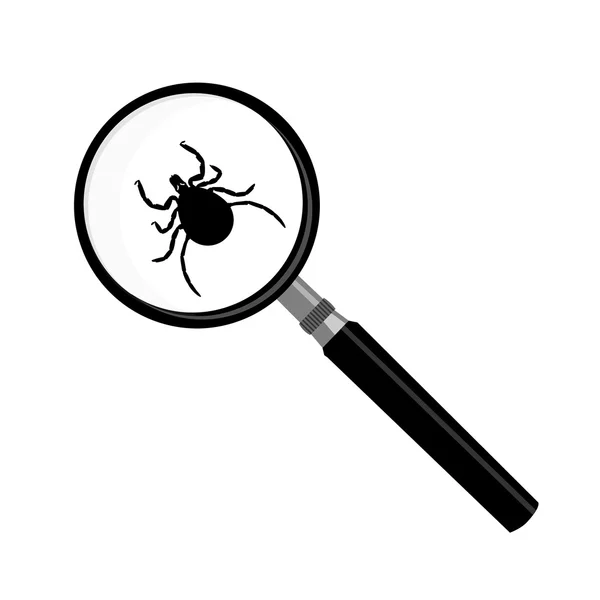 Vetor ícone de verificação antivírus — Vetor de Stock