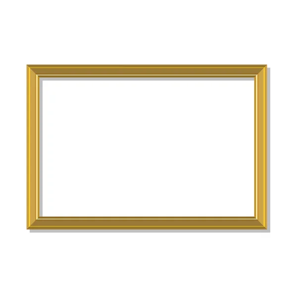 Vettore cornice oro — Vettoriale Stock