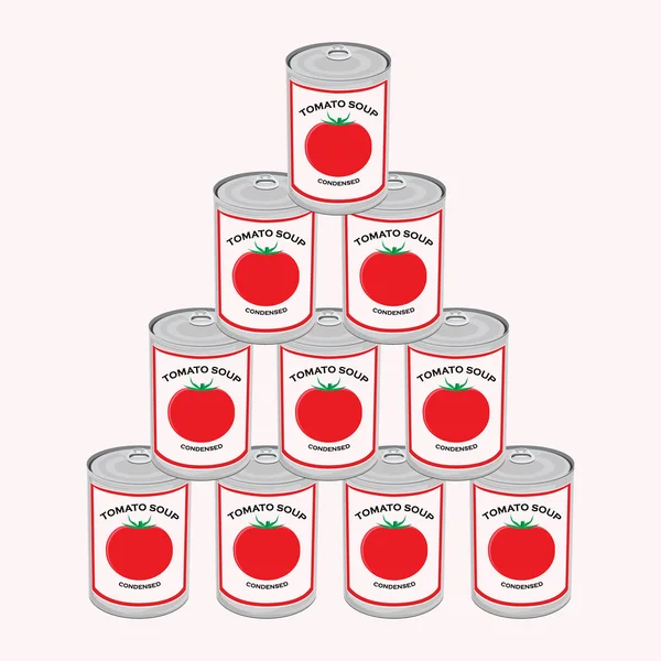 Wektor zupa pomidorowa — Wektor stockowy