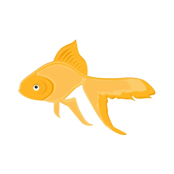 Rrealistic goldfish raster — Stock Photo, Image