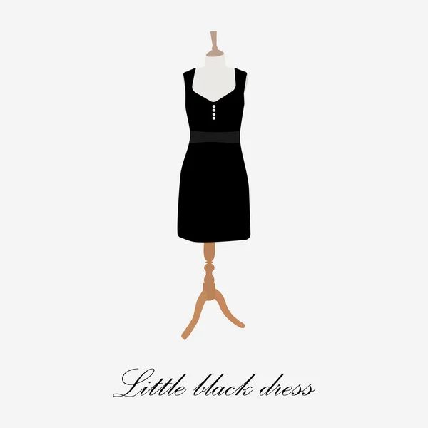 Kadın siyah elbise — Stok fotoğraf